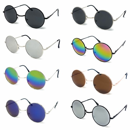 Round lens sunglasses - lens, mens