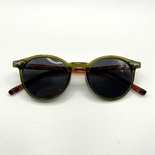 Men round sunglasses - men's, green