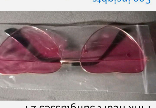 Women heart sunglasses gold - heart,
