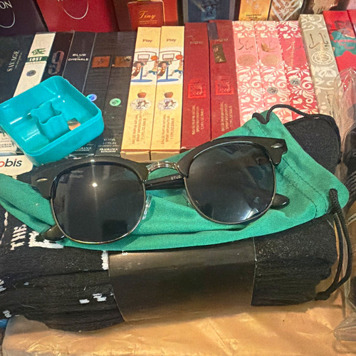 Unisex round sunglasses black - round,