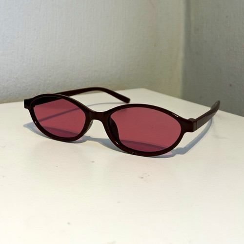Women oval sunglasses red - women’s,