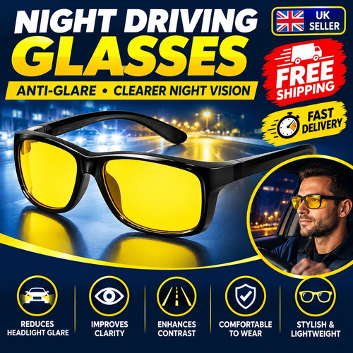 Night driving glasses with - aa,