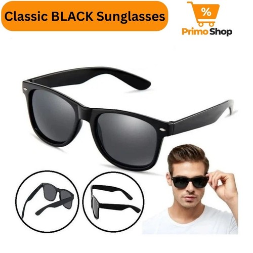 Classic black sunglasses lens - black,