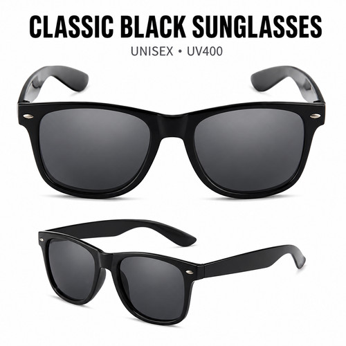Black sunglasses men women - sunglasses, women's