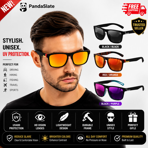 Sunglasses men women square - men,