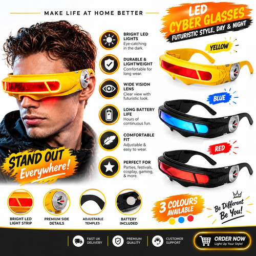 Black red lens - black,