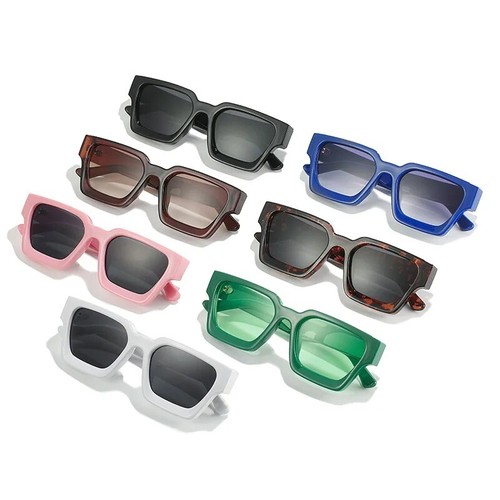 Uv400 thick square sunglasses - uv400,